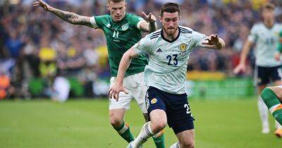 Aaron Hickey - Nathan Patterson - Andy Robertson - Allan Campbell - Stuart Armstrong - David Turnbull - Greg Taylor - Scott Mackenna - Liam Kelly - Steve Clarke - Jacob Brown - Anthony Ralston - Ryan Christie - Billy Gilmour - Ross Stewart - Celtic defender drops to bench as Scotland boss rings the changes for crucial Armenia clash - dailyrecord.co.uk - Scotland - county Lewis - Ireland - county Brown - county Adams -  Luton - Armenia