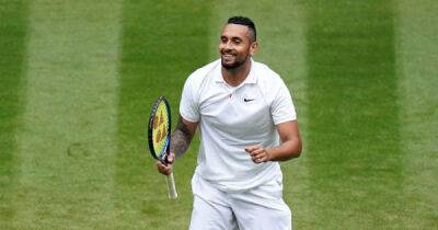 Nick Kyrgios ranks himself ‘top five, top 10 in world’ on grass, faces ‘fired-up’ Stefanos Tsitsipas next