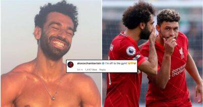 Mo Salah: Oxlade-Chamberlain reacts to Liverpool teammate's physique in holiday photo