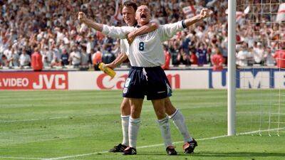 Alan Shearer - Paul Gascoigne - Tony Adams - On this day in 1996: Paul Gascoigne stunner helps England down Scotland - bt.com - Germany - Spain - Switzerland - Scotland - Hong Kong