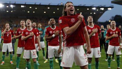 Roberto Mancini - Harry Kane - Gareth Southgate - Ferenc Puskas - Aaron Ramsdale - John Stones - Roland Sallai - Zsolt Nagy - England Trounced By Hungary In Nations League As Germany Hammer Italy - sports.ndtv.com - Germany - Italy - Scotland - Hungary -  Budapest