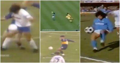 Diego Maradona: Brilliant footage of Argentina legend playing keepy-up during games