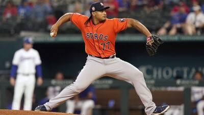 Luis García - Dusty Baker - Astros pitchers make history throwing 2 immaculate innings - foxnews.com - state Texas - county Arlington -  Houston