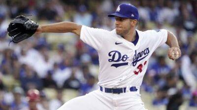 Dodgers' Anderson no-hitting Angels through seven innings