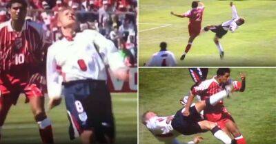 Crazy World Cup moments: David Batty's 'scissor-kick' for England v Tunisia