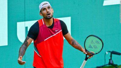 Australian star Nick Kyrgios in heated argument with umpire during comeback win