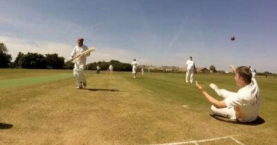 Bowler pulls off 'greatest dropped catch ever' as fans go wild for ridiculous footwork
