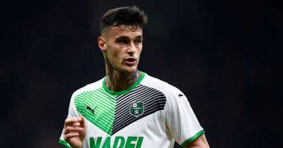 Sassuolo chief confirms talks over Arsenal target Gianluca Scamacca with rival club