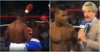Anthony Joshua - Mike Tyson - Mike Tyson commentating on brutal punch as a 19-year-old is still a brilliant moment - msn.com - Usa - county Iron