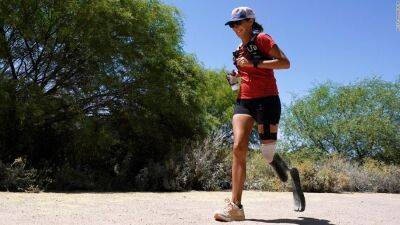 'It showed me how strong our bodies can be,' says amputee athlete Jacky Hunt-Broersma after running 104 marathons in 104 days