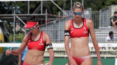 Reigning champions Pavan, Humana-Paredes ousted in quarters of beach volleyball worlds - cbc.ca - Italy - Brazil - Canada -  Santos -  Tokyo -  Lisboa -  Rome - Latvia