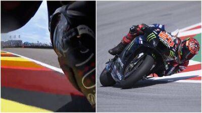 MotoGP: Incredible onboard footage shows how bikes are nearly horizontal through corners at German GP