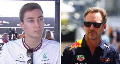 George Russell appears to hit out at Christian Horner and Red Bull over porpoising row