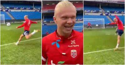 Lionel Messi - Erling Haaland: The sizzling shot power of Man City star shown in 2021 training footage - givemesport.com - Manchester - Norway -  Man