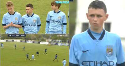 Phil Foden’s incredible talent aged 14 during Man City v Club Brugge game
