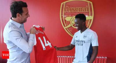 Mikel Arteta - Thierry Henry - Alexandre Lacazette - Theo Walcott - Nketiah signs new Arsenal deal, gets number 14 shirt - timesofindia.indiatimes.com