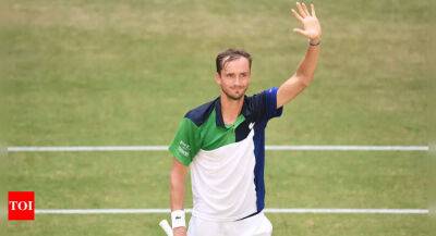 Nick Kyrgios - Hubert Hurkacz - Medvedev beats Otte to reach Halle final - timesofindia.indiatimes.com - Usa - Australia - Poland