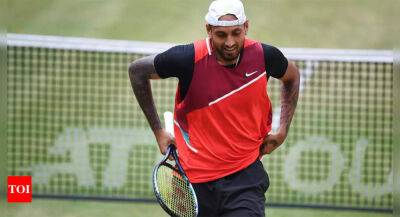 Roger Federer - Oscar Otte - Kyrgios hits 30 aces but loses Halle semi-final to Hurkacz - timesofindia.indiatimes.com - Germany - Usa - Australia