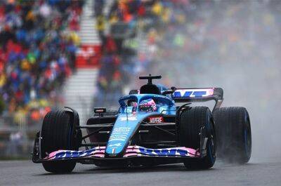 Max Verstappen - Lewis Hamilton - Sebastian Vettel - George Russell - Esteban Ocon - Fernando Alonso - Charles Leclerc - Daniel Ricciardo - Carlos Sainz - Pierre Gasly - Fernando Alonso puts Alpine on top in rain-hit practice ahead of Canadian GP qualifying - news24.com