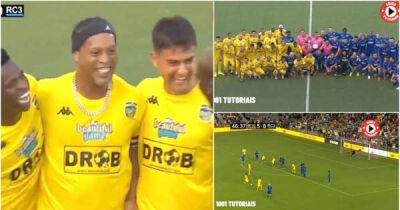 Team Ronaldinho and Team Roberto Carlos go head-to-head and it was an absolute goal-fest