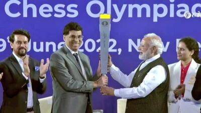 PM Modi Flags Off First-Ever Torch Relay For Chess Olympiad