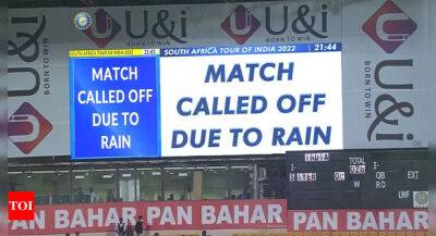 5th T20I: Rain forces washout as India-South Africa series ends 2-2
