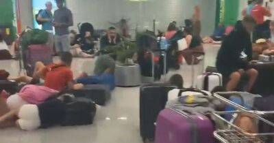 Mayhem as passengers left stranded at Palma Airport after Jet2 flight to Manchester cancelled