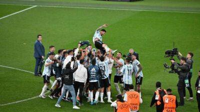 ‘Wembley, el jardín de Messi’ - AS Argentina - en.as.com - Manchester - Qatar - Argentina
