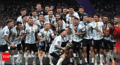 Lionel Messi - Copa America - Paulo Dybala - Angel Di-Maria - Lionel Scaloni - Lionel Messi stars as Argentina beat Italy in Finalissima - timesofindia.indiatimes.com - Qatar - Italy - Brazil - Argentina