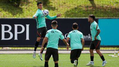 Cristiano Ronaldo trains with Portugal ahead of Spain return - in pictures