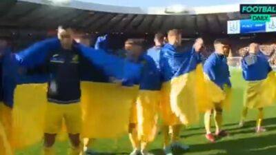 Primer partido de Ucrania desde la guerra: lo que pasó en el himno pone la piel de gallina