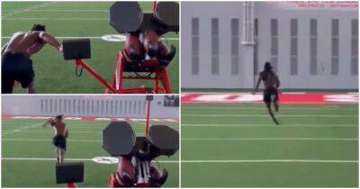 Rose Bowl - Garrett Wilson - Son of NFL Hall of Famer Marvin Harrison dazzles as incredible workout footage emerges - givemesport.com - Usa -  Indianapolis - county Wayne - state Ohio