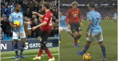 Raheem Sterling - Juan Mata: When Man Utd man clashed with Raheem Sterling during derby - givemesport.com - Manchester - county Sterling