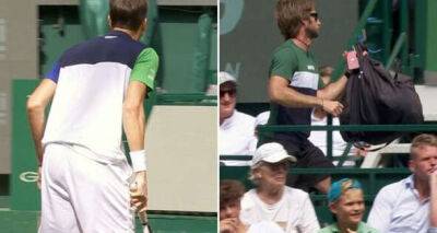 Daniil Medvedev's coach storms out mid-match after Russian yells at him during final loss
