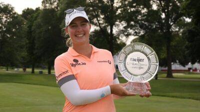 Nelly Korda - Leona Maguire - Jennifer Kupcho - Kupcho outduels Maguire, Korda in playoff to win LPGA Meijer Classic - cbc.ca
