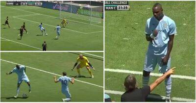 Mario Balotelli's infamous trick shot that saw him subbed off for Man City in 2011