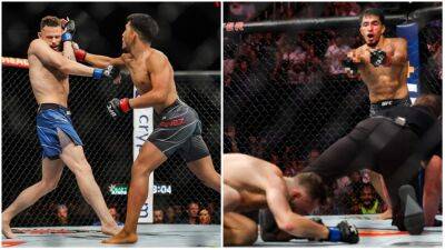 Adrian Yanez flips off Tony Kelley after brutal knockout at UFC Austin - givemesport.com - Brazil - state Texas