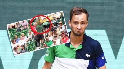 'Not easy to be with me on the court' - Daniil Medvedev's coach storms out after rant during ATP Halle final