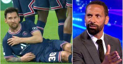 Lionel Messi: Rio Ferdinand’s reaction when PSG star laid behind wall in 2021-22 UCL