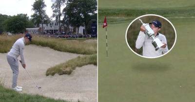 Matt Fitzpatrick's bunker shot on the 18th to help seal US Open win was the stuff of legend