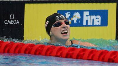 Katie Ledecky - Ledecky dominates 1,500m at world championships, Ceccon breaks backstroke record - channelnewsasia.com - Germany - Italy - Usa - Australia -  Budapest - Lithuania - county Armstrong