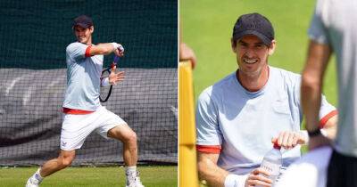 Andy Murray - Andy Murray enjoys practice session at Wimbledon despite fitness concerns - msn.com