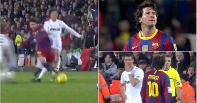 Lionel Messi produced 'one of football's coldest moments' after being floored by Ramos in 2010