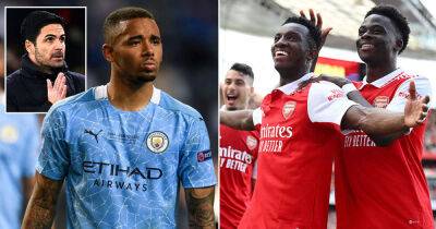 Sergio Aguero - Kevin De-Bruyne - Mikel Arteta - Martin Odegaard - Pierre Emerick Aubameyang - Alexandre Lacazette - Eddie Nketiah - Gabriel Martinelli - Fabio Vieira - Jesus may not save Arsenal with £50m striker not reliable finisher - msn.com - Manchester - Brazil