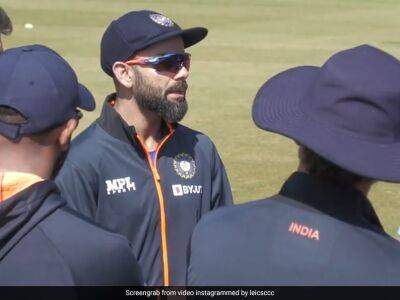 Watch: Virat Kohli Gives "Passionate Team Talk" To Indian Players Ahead Of Tour Game Against Leicestershire