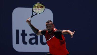 Kyrgios says beauty of sport gone with introduction of off-court coaching