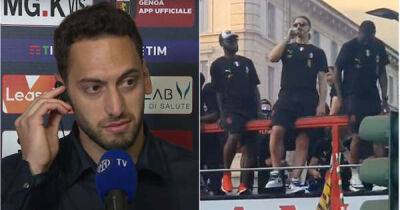 Hakan Calhanoglu has come out swinging after Zlatan mocked him at AC Milan's title parade - msn.com