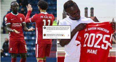 Liverpool: Sadio Mane & Mo Salah exchange emotional farewell