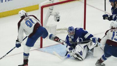 John Bazemore - Andrei Vasilevskiy - Avalanche's Nazem Kadri scores Game 4 game-winner in return from injury, Colorado one win away from title - foxnews.com - Florida - state Colorado - county Stanley - county Bay