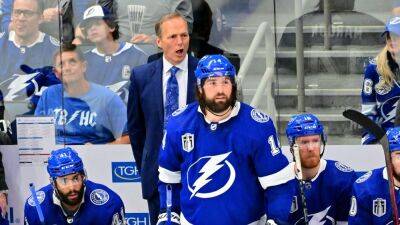 Tampa Bay Lightning coach Jon Cooper questions if Colorado Avalanche center Nazem Kadri's OT winner should have counted